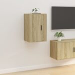 vidaXL Nástenné TV skrinky 2 ks dub sonoma 40x34,5x60 cm – Obrázok 4