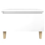 vidaXL Bočný stolík vysoký lesk biely 50x46x35 cm spracované drevo – Obrázok 6
