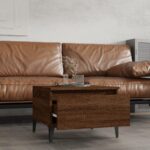 vidaXL Bočné stolíky 2 ks hnedý dub 50x46x35 spracované drevo – Obrázok 3