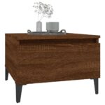 vidaXL Bočné stolíky 2 ks hnedý dub 50x46x35 spracované drevo – Obrázok 4