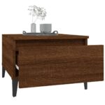 vidaXL Bočné stolíky 2 ks hnedý dub 50x46x35 spracované drevo – Obrázok 5