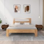 vidaXL Nočné stolíky 2 ks hnedý dub 50x46x50 spracované drevo – Obrázok 3