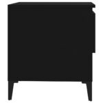 vidaXL Bočný stolík čierny 50x46x50 cm spracované drevo – Obrázok 8