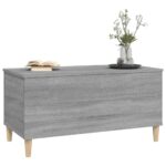 vidaXL Konferenčný stolík sivý sonoma 90x44,5x45 spracované drevo – Obrázok 4