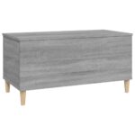 vidaXL Konferenčný stolík sivý sonoma 90x44,5x45 spracované drevo – Obrázok 6
