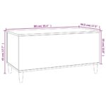 vidaXL Konferenčný stolík sivý sonoma 90x44,5x45 spracované drevo – Obrázok 10