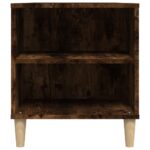 vidaXL TV skrinka dymový dub 102x44,5x50 cm spracované drevo – Obrázok 8