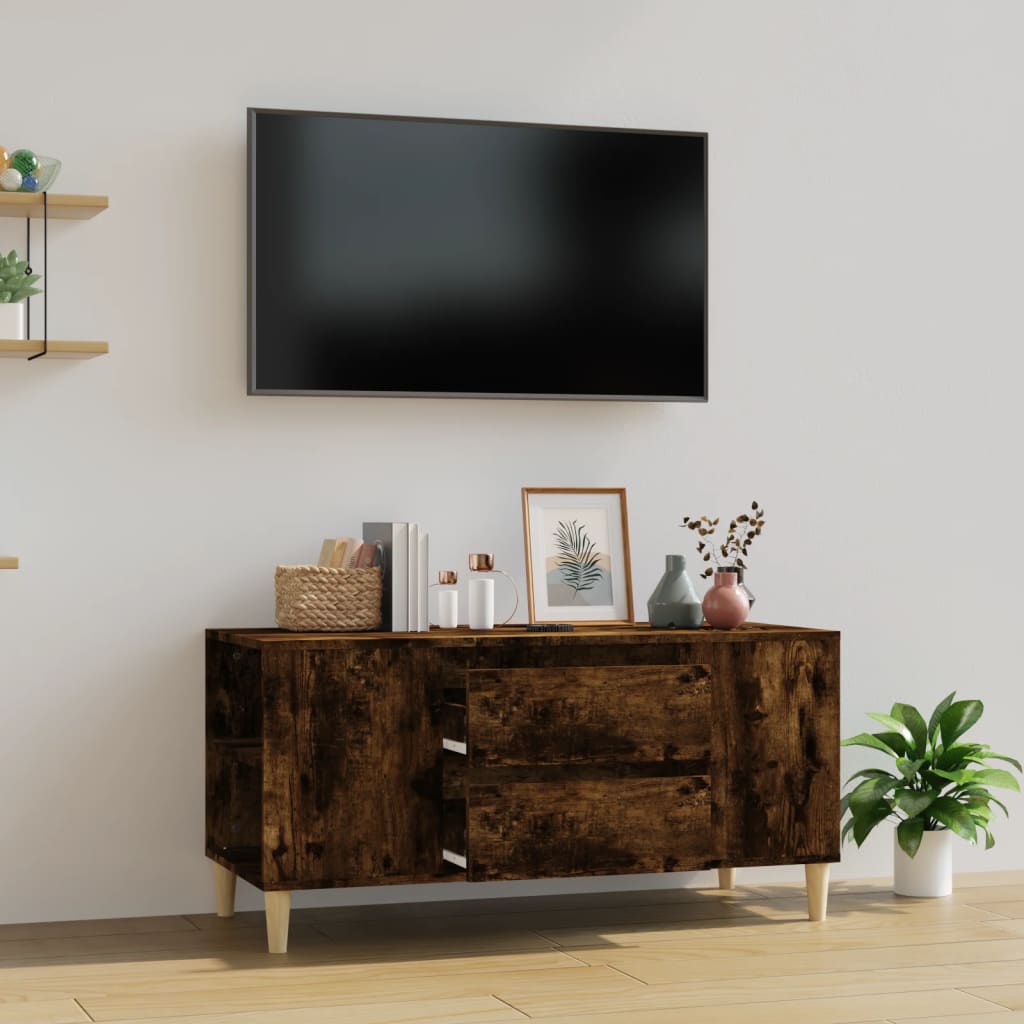VXL8720845669461_m_en_hd_1.jpg vidaXL TV skrinka dymový dub 102x44,5x50 cm spracované drevo – Obrázok 1