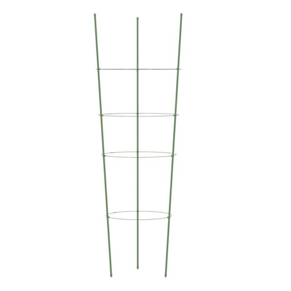 VXL8720845670580_g_en_hd_3.jpg vidaXL Podpery pre záhradné rastliny s 4 krúžkami 5ks zelené 90cm oceľ – Obrázok 5
