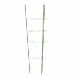 vidaXL Podpery pre záhradné rastliny s 4 krúžkami 5ks zelené 90cm oceľ – Obrázok 6