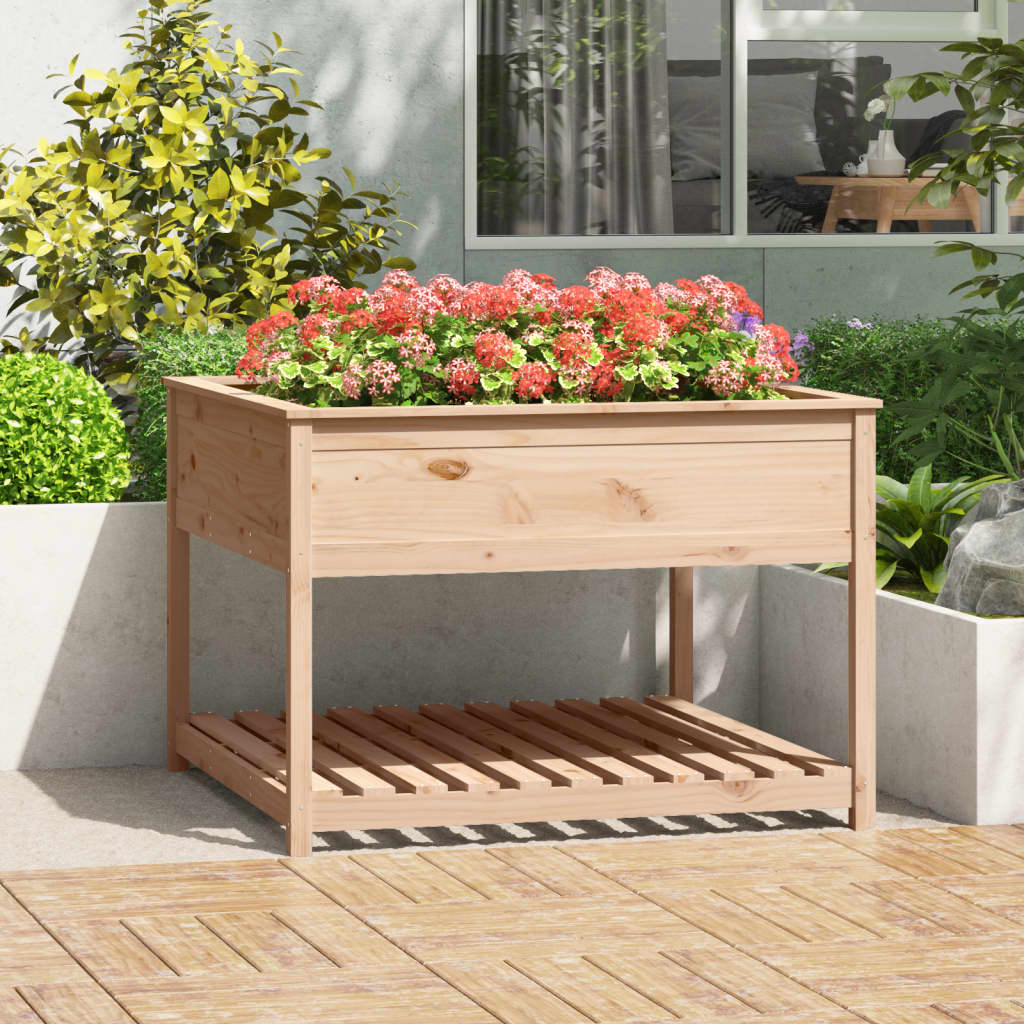 VXL8720845677695_m_en_hd_1.jpg vidaXL Kvetináč s policou 111,5x111,5x81 cm masívna borovica – Obrázok 1