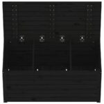 vidaXL Záhradný box čierny 101x50,5x46,5 cm masívna borovica – Obrázok 8