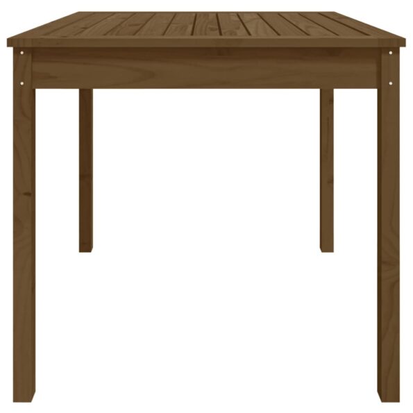 vidaXL Záhradný stolík medovohnedý 82,5x82,5x76 cm borovicový masív – Obrázok 6