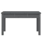 vidaXL Záhradná lavica sivá 80x44x45 cm masívna borovica – Obrázok 4