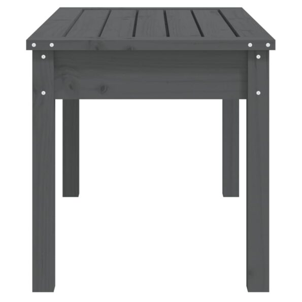 vidaXL Záhradná lavica sivá 80x44x45 cm masívna borovica – Obrázok 5