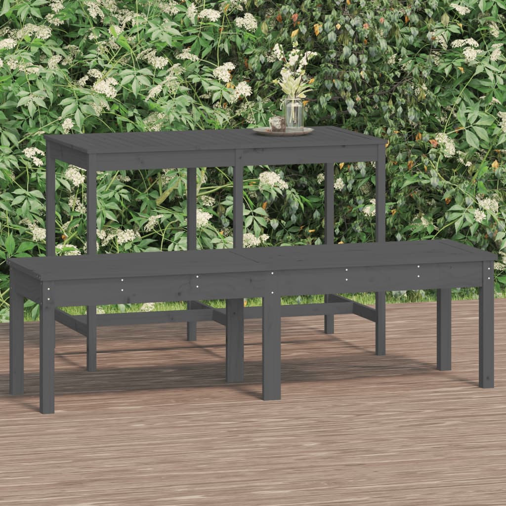 VXL8720845691387_m_en_hd_1.jpg vidaXL 2-miestna záhradná lavica sivá 159,5x44x45 cm masívna borovica – Obrázok 1