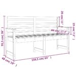 vidaXL Záhradná lavica 159,5x48x91,5 cm masívny Douglas – Obrázok 7