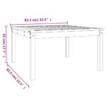 vidaXL Záhradný stolík medovohnedý 82,5x82,5x45 cm borovicový masív – Obrázok 8