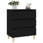 vidaXL Komoda čierna 60x35x70 cm spracované drevo – Obrázok 4
