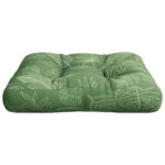 vidaXL Poduška na paletovú pohovku vzor listov 60x60x12 cm látka – Obrázok 6