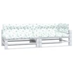 vidaXL Podušky na paletovú pohovku 5 ks listový vzor látka – Obrázok 3