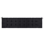 vidaXL Podložka na záhradnú lavičku čierne kocky 200x50x3 cm látka – Obrázok 4