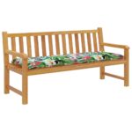vidaXL Podložka na záhradnú lavičku 150x50x7 cm, oxfordská látka – Obrázok 3