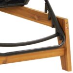 vidaXL Záhradné ležadlo s podložkou polyratan a akáciový masív – Obrázok 9