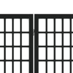 vidaXL Skladací paraván so 6 panelmi japonský štýl 240x170 cm čierny – Obrázok 6