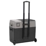 vidaXL Chladiaci box s kolieskom a rukoväťou čierno-sivý 36 l PP – Obrázok 4