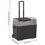 vidaXL Chladiaci box s kolieskom a rukoväťou čierno-sivý 36 l PP – Obrázok 10