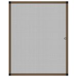 vidaXL Okenná sieťka proti hmyzu hnedá 100x120 cm – Obrázok 3