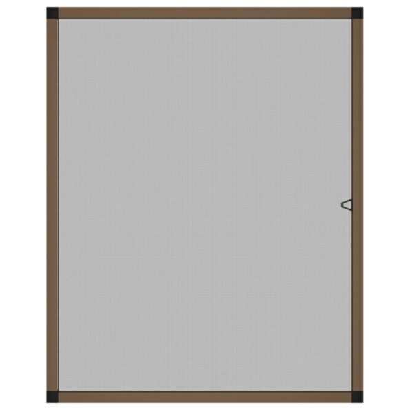 vidaXL Okenná sieťka proti hmyzu hnedá 100x120 cm – Obrázok 3
