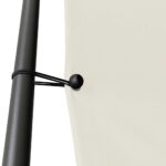 vidaXL Altánok biely 3x3 m 180 g/m² látka a oceľ – Obrázok 5