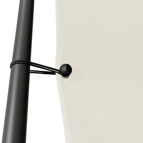 vidaXL Altánok biely 3x3 m 180 g/m² látka a oceľ – Obrázok 5