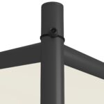 vidaXL Altánok biely 3x3 m 180 g/m² látka a oceľ – Obrázok 6