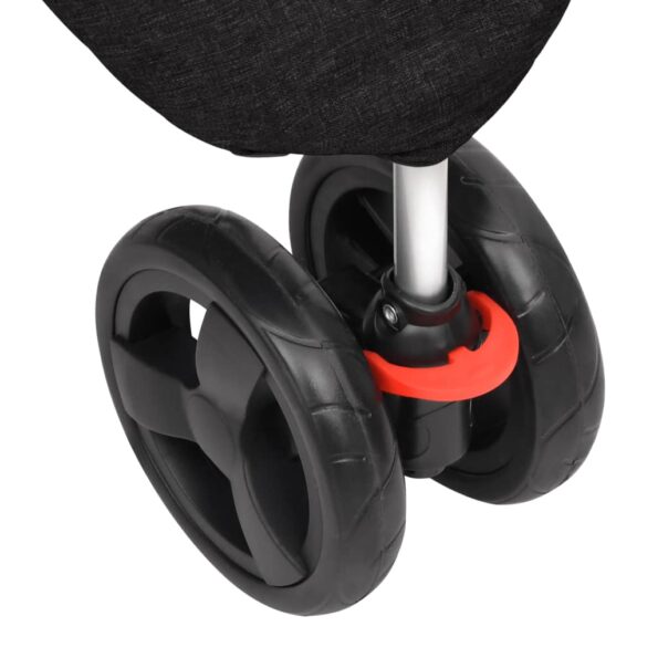 vidaXL Skladací kočík pre psa čierny 80x46x98 cm oxfordská tkanina – Obrázok 9