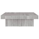 vidaXL Konferenčný stolík sivý sonoma 90x90x28 cm spracované drevo – Obrázok 6