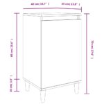 vidaXL Nočné stolíky 2 ks hnedý dub 40x35x70 cm spracované drevo – Obrázok 10