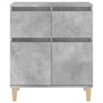vidaXL Komoda betónovo sivá 60x35x70 cm spracované drevo – Obrázok 7