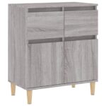 vidaXL Komoda sivý dub sonoma 60x35x70 cm spracované drevo – Obrázok 2