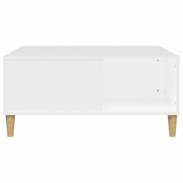 vidaXL Konferenčný stolík biely 80x80x36,5 cm spracované drevo – Obrázok 5