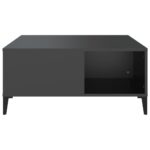 vidaXL Konferenčný stolík čierny 80x80x36,5 cm spracované drevo – Obrázok 5