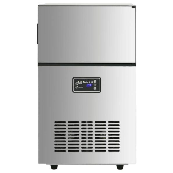 vidaXL Výrobník ľadových kociek strieborný 45 kg / 24 h – Obrázok 3