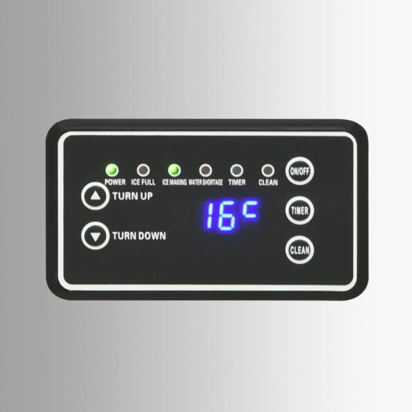 vidaXL Výrobník ľadových kociek strieborný 45 kg / 24 h – Obrázok 7