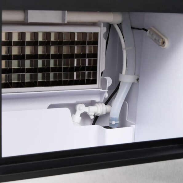 vidaXL Výrobník ľadových kociek strieborný 45 kg / 24 h – Obrázok 8