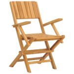 vidaXL Skladacie záhradné stoličky 4 ks 55x61x90 cm tíkový masív – Obrázok 3