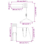 vidaXL Vonkajšia súprava na hranie impregnovaná borovica – Obrázok 11