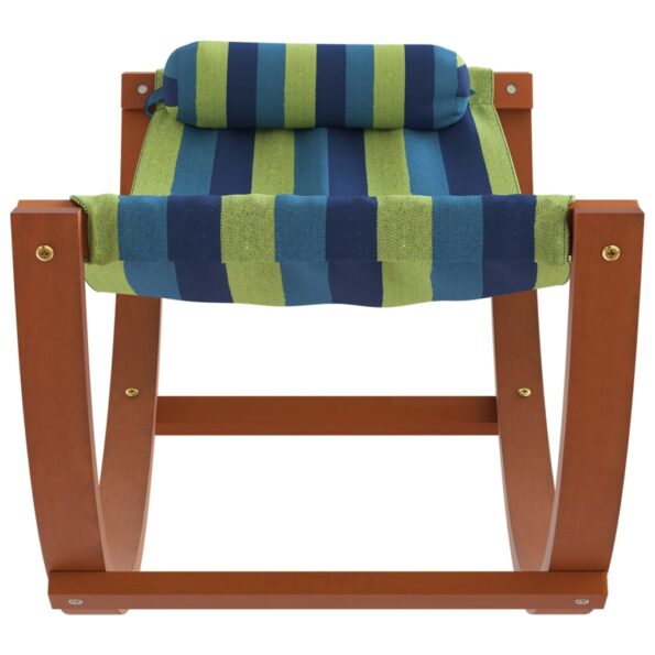 vidaXL Hojdacia sieť pre deti modro-zelená látková – Obrázok 3