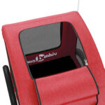 vidaXL Cyklovozík pre zvieratá, červený, oxfordská látka, železo – Obrázok 10